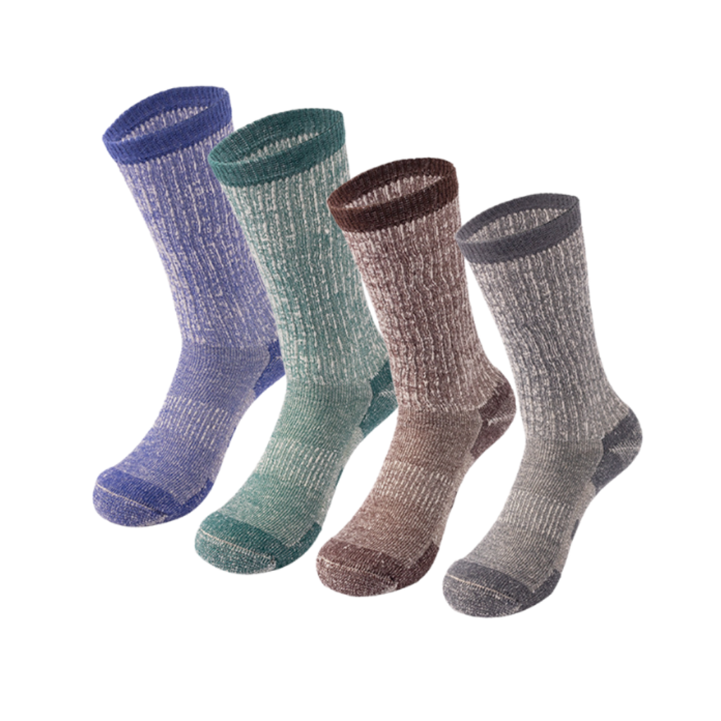 Shift-Mix Merino Wool Sock Pack | 4 Pairs for Work & Daily Performance