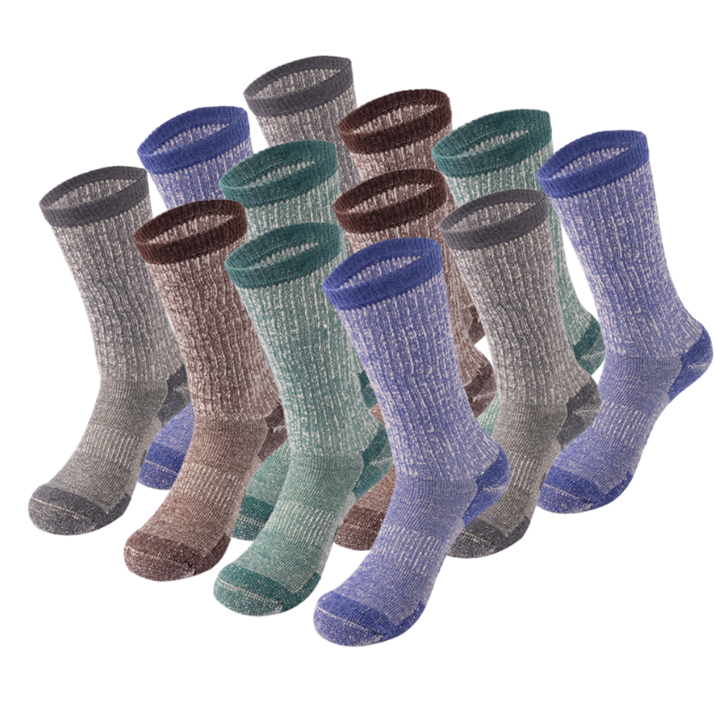 Work Week Essentials Pack | 12 Merino Wool Socks in 4 Colourways